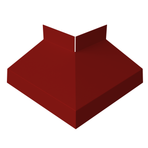 Угол отлива внешний 70 0,5 Satin с пленкой RAL 3011 коричнево-красный