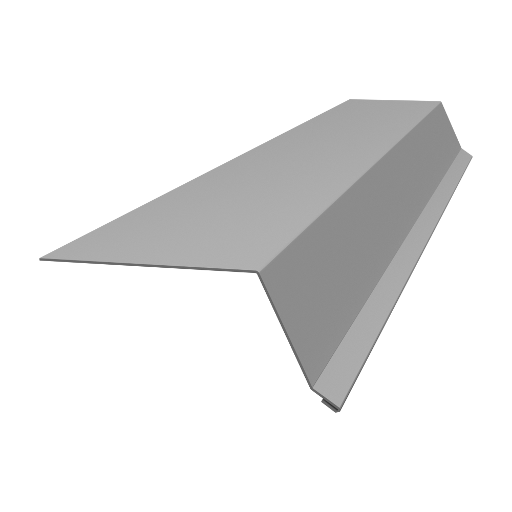 Планка капельник 100х55 0,5 PE с пленкой RAL 9003 сигнальный белый (3м)