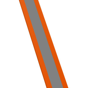 Крепежная планка жалюзи Milan, Milan Slim, Tokyo 0,45 PE RAL 2004 оранжевый (2,5м)