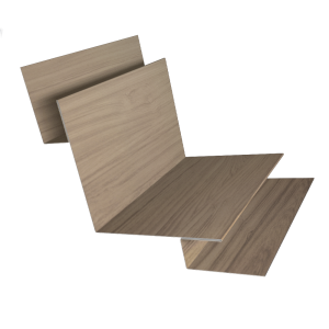 Угол внутренний сложный 90 град. 0,45 Print Elite Honey Wood TwinColor (2м)