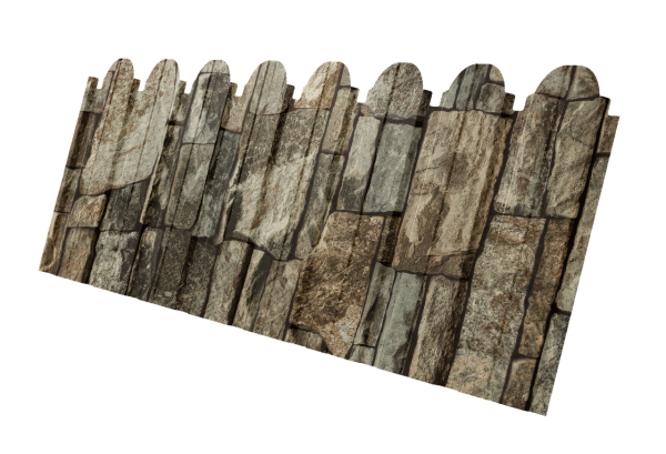 Профнастил C10B фигурный 0,45 Print Elite Fine Stone TwinColor