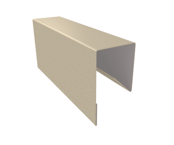 Планка П-образная заборная 17 0,45 Print Elite Milky Wood TwinColor (3м)