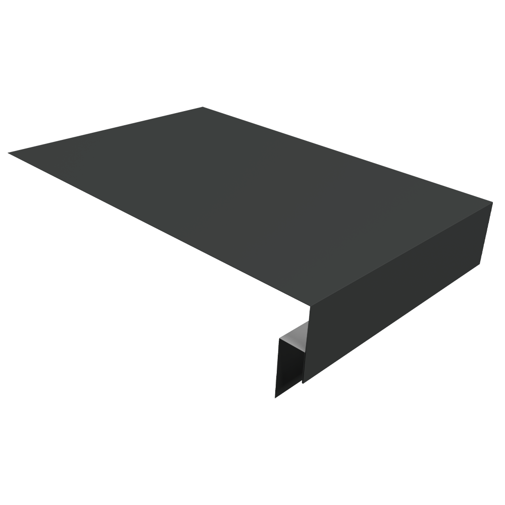 Планка околооконная сложная 250х50х12 (j-фаска) 0,45 Drap TR RAL 7016 антрацитово-серый (3м)