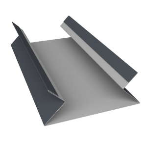 Планка угла внутреннего составная верхняя 0,5 Rooftop Бархат RAL 7024 мокрый асфальт (3м)