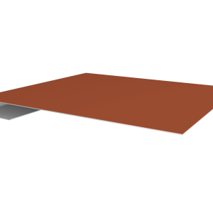 Планка завершающая 0,45 Drap TR RAL 8004 терракота (2м)