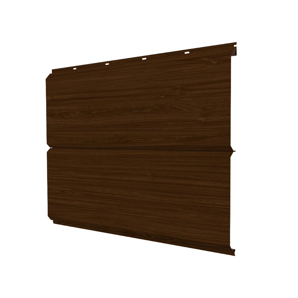 Софит ЭкоБрус new без перфорации 0,45 Print Elite Choco Wood TwinColor