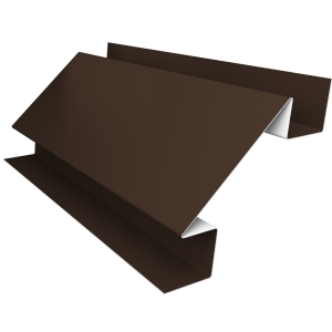Планка угла внутреннего сложного Экобрус Grand Line 0,5 Drap RAL 8017 шоколад (3м)