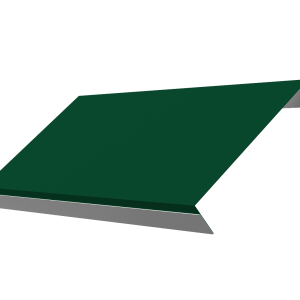 Ламель обратная 150 забора жалюзи Texas 0,5 Satin Matt с пленкой RAL 6005 зеленый мох