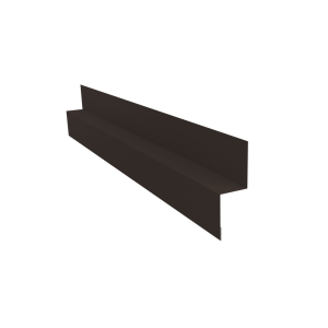 Отлив для сегментного кожуха на трубу 0,5 PurPro с пленкой RR 32 темно-коричневый (3м)