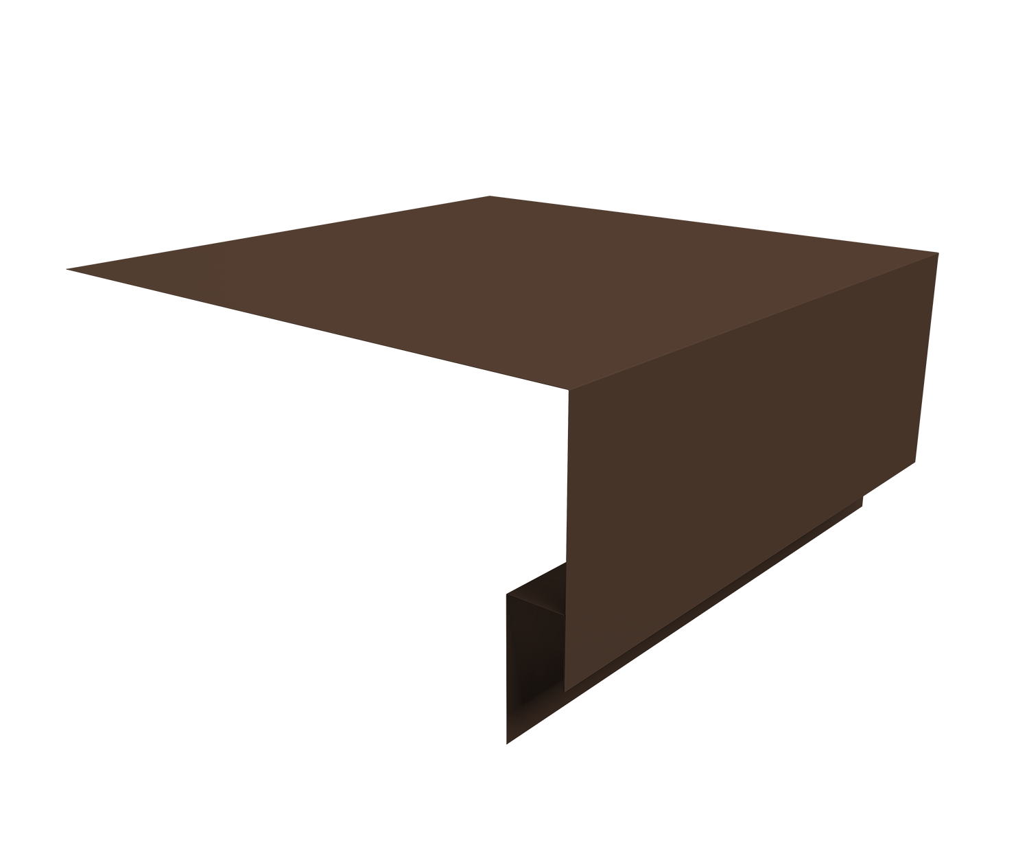 Планка околооконная сложная Блок-Хаус new Grand Line 250х75 0,45 PE-Double с пленкой RAL 8017 шоколад (3м)