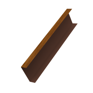 Декоративная накладка на столб универсальная 62х55 для забора жалюзи 0,45 Print Premium Golden Wood Fresh TwinColor (1,8м)