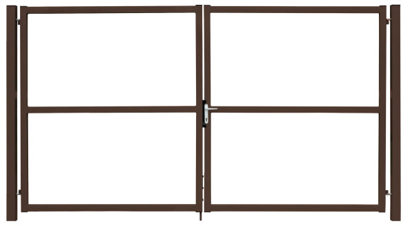 Ворота Colority Zinc Lock 1,5х3,5 RAL 8017