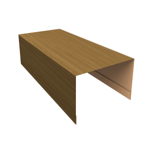 Крышка для забора из сайдинга ЭкоБрус 0,45 Print Elite Honey Wood TwinColor (3м)