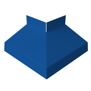 Угол отлива внешний 70 0,45 PE с пленкой RAL 5005 сигнальный синий