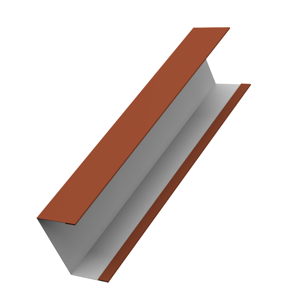 Крышка жалюзи Milan, Tokyo (для калиток, ворот) 0,45 Drap TR RAL 8004 терракота (2,5м)