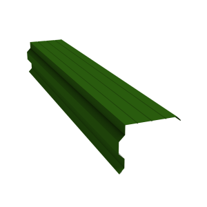 Планка торцевая фигурная 90х110 0,45 PE с пленкой RAL 6002 лиственно-зеленый (2м)