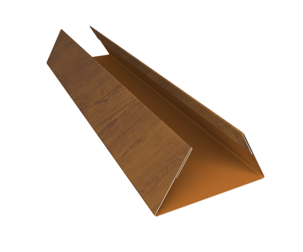 Планка стыковочная составная нижняя 0,45 Print Premium Golden Wood Intense FTC (2м)