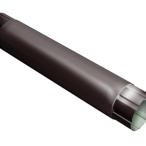 Труба круглая соединительная Optima 100мм 1м RAL 8017