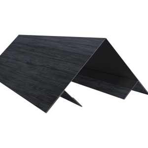 Планка угла внешнего составная верхняя 0,45 Print Premium Grey Wood TwinColor (3м)