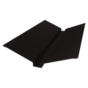Планка ендовы верхней 115х30х115 0,5 Velur X RAL 9005 черный (2м)
