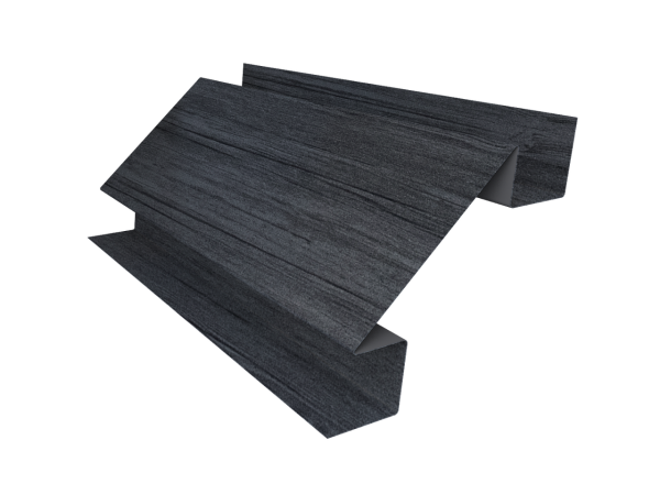 Планка угла внутреннего сложного Блок-Хаус new Grand Line 0,45 Print Premium Grey Wood TwinColor (2м)