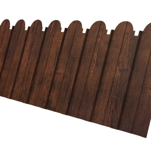Профнастил C10A фигурный 0,45 Print-Double Premium Cherry Wood Dark F