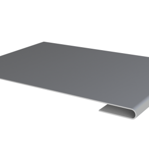Планка стыковочная 0,5 Satin с пленкой RAL 9006 бело-алюминиевый (2м)