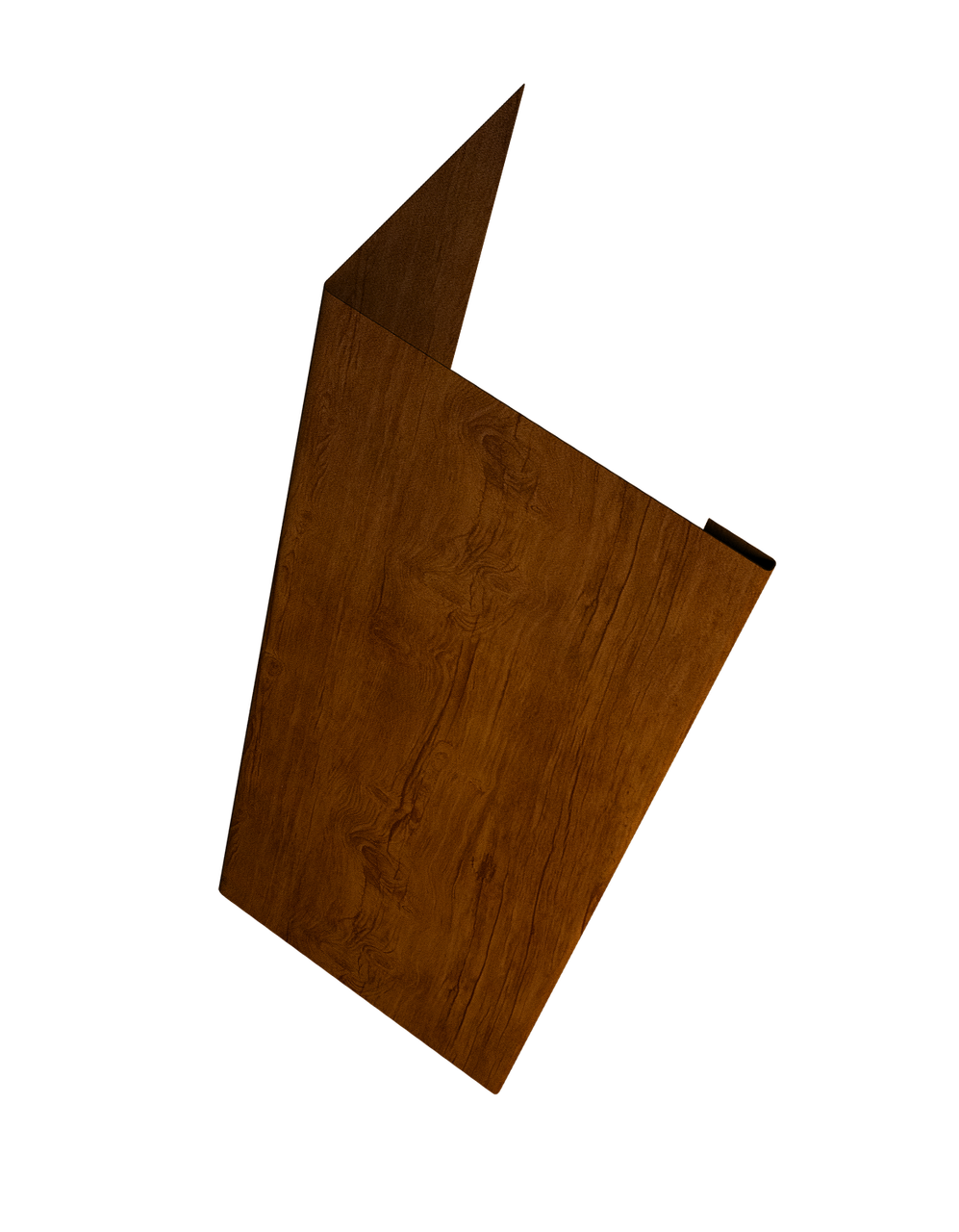 Нащельник (для калиток и ворот) 25х35 жалюзи Milan, Tokyo, Palermo 0,45 Print-double Premium Golden Wood Intense F (L2,5)