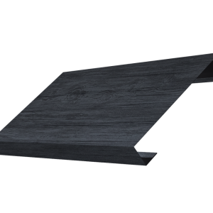 Ламель лицевая 125 забора жалюзи Texas 0,45 Print Premium с пленкой Grey Wood TwinColor