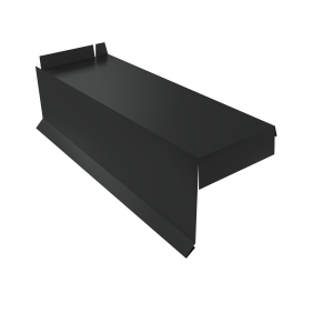 Планка торцевая сегментная Квадро профи Левая стартовая 0,5 Drap RAL 7016 антрацитово-серый