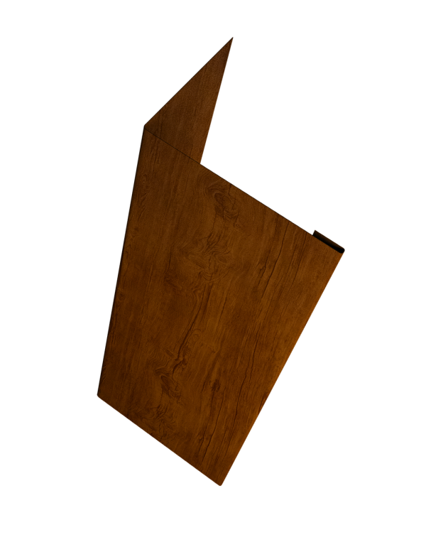 Нащельник (для калиток и ворот) 25х35 жалюзи Milan, Tokyo, Palermo 0,45 Print-double Premium Golden Wood Intense F (L1,68)