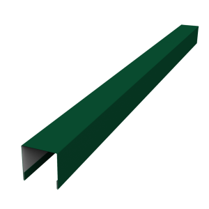 Планка вертикальная лицевая для забора жалюзи Palermo 0,5 Satin Matt TX RAL 6005 зеленый мох (2м)