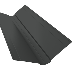 Планка ендовы верхней фигурной 150x150 0,45 Drap ST RAL 7016 антрацитово-серый (3м)
