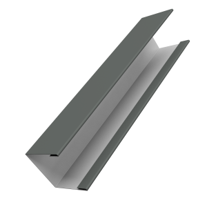 Крышка жалюзи Milan Slim 0,45 PE RAL 7005 мышино-серый (2,5м)