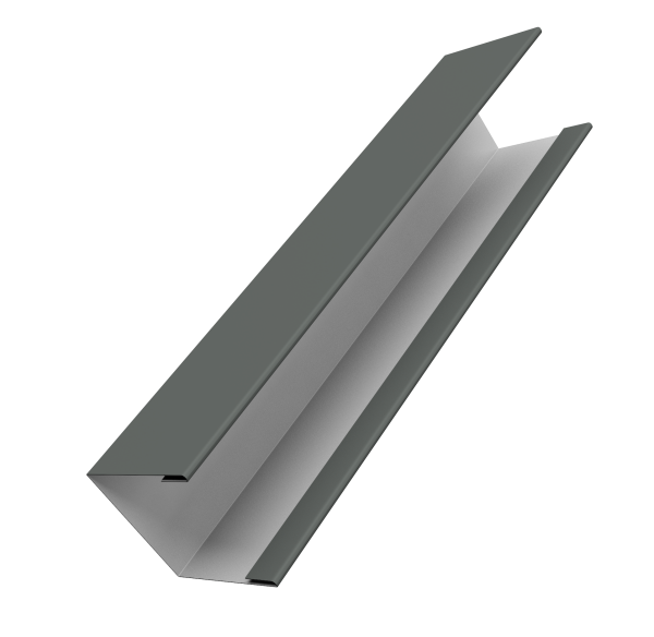 Крышка жалюзи Milan Slim 0,45 PE RAL 7005 мышино-серый (2,5м)