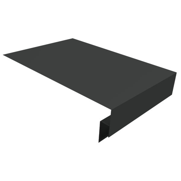 Планка околооконная сложная Кликфальц Pro 0,45 PE-Double с пленкой RAL 7016 антрацитово-серый (2м)