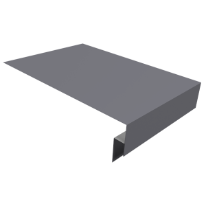 Планка околооконная сложная Кликфальц Pro 0,45 Drap RAL 7004 сигнальный серый (3м)