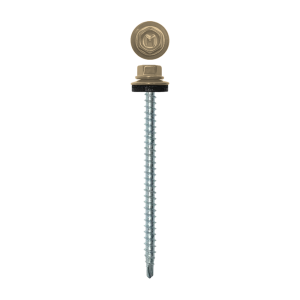 Саморез кровельный Daxmer 4,8х70 (100шт) сверло №1 RAL 1014