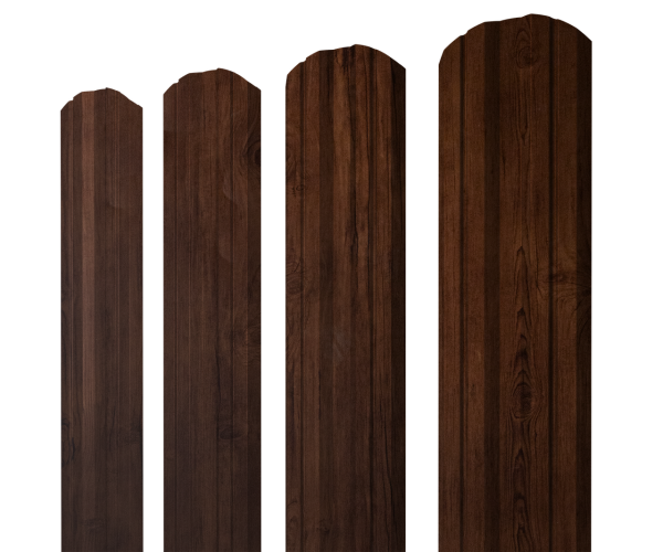 Штакетник Twin фигурный 0,4 Print Premium Cherry Wood Fresh TwinColor