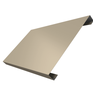 Ламель лицевая 200 забора жалюзи Texas 0,5 Satin с пленкой RAL 1015 светлая слоновая кость