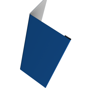 Нащельник (для калиток и ворот) 25х35 жалюзи Milan, Tokyo, Palermo 0,5 Satin RAL 5005 сигнальный синий (L2,5)