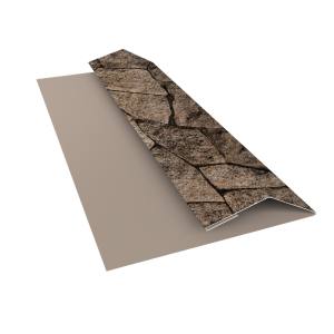 Планка финишная Блок-Хаус new Grand Line 0,45 Print Elite King Stone TwinColor (3м)