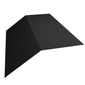 Планка конька плоского 190х190 0,5 Velur X RAL 7016 антрацитово-серый (3м)