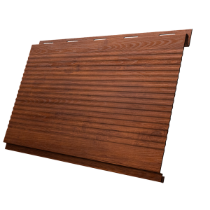 Софит Вертикаль 0,2 Grand Line gofr 0,45 Print Premium с пленкой Golden Wood Fresh TwinColor