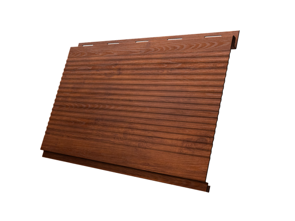 Софит Вертикаль 0,2 Grand Line gofr 0,45 Print Premium с пленкой Golden Wood Fresh TwinColor