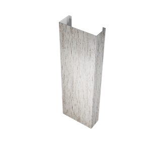 Полустолб для С21 0,45 Print Elite с пленкой Snow Wood TwinColor (L1,5)