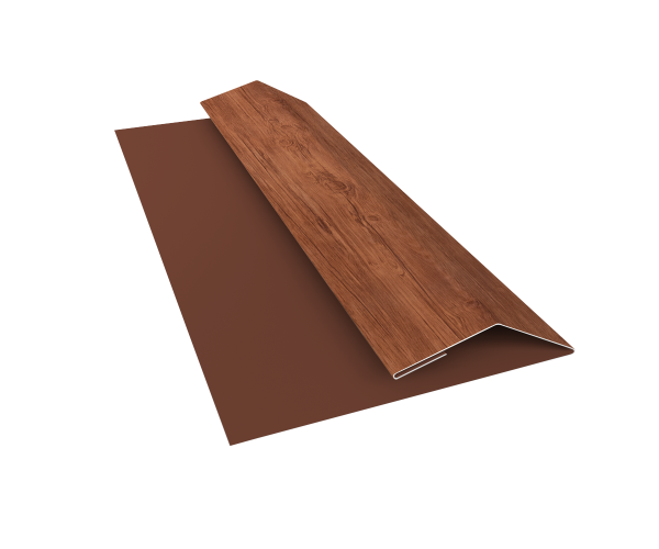Планка финишная Блок-Хаус new Grand Line 0,45 Print Premium Rowan Wood Intense FTC (2м)