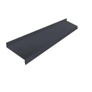 Отлив простой 100 0,5 PE с пленкой RAL 7024 мокрый асфальт (2м)