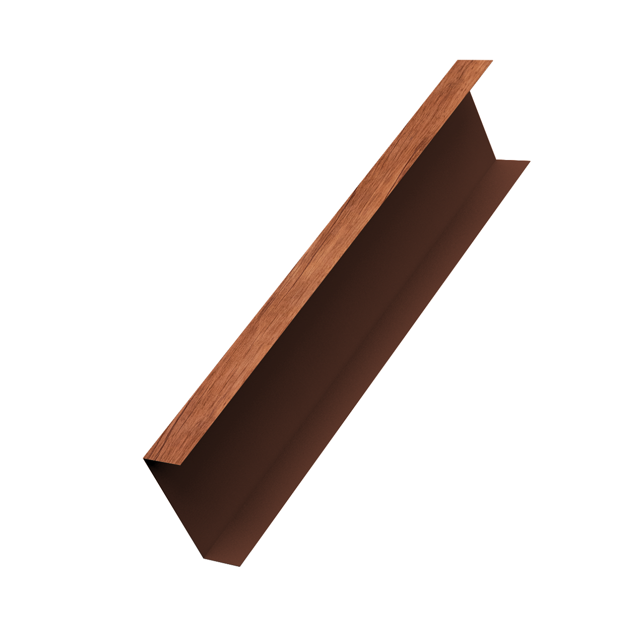 Декоративная накладка на столб универсальная 62х55 для забора жалюзи 0,45 Print Premium Rowan Fresh TwinColor (2,5м)