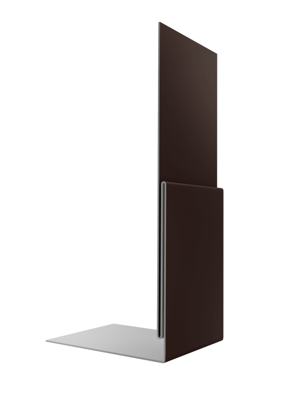 Планка приемная оконная 0,5 PurLite Matt RAL 8017 шоколад (2м)